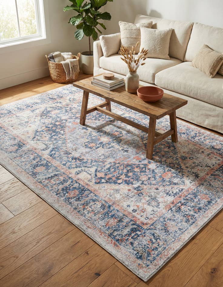 Detail image of 6' x 9' Washable Yara Rug