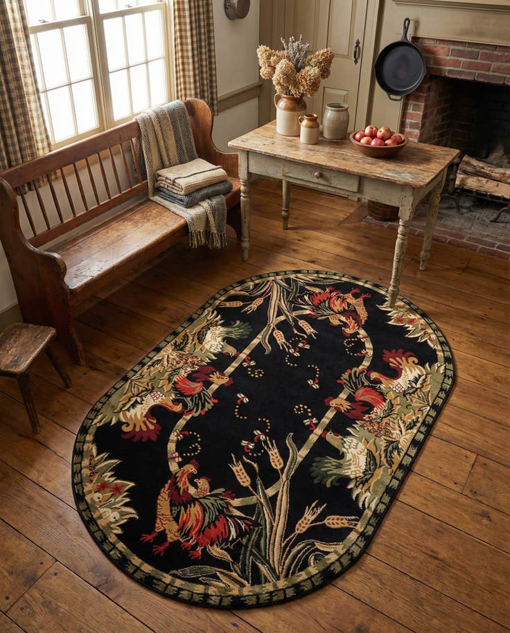 Detail image of 3' x 5' 3 Pastoral Oval Rug