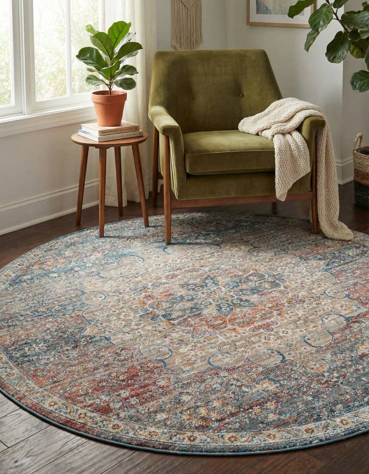 Detail image of 6' x 6' Newport Round Rug