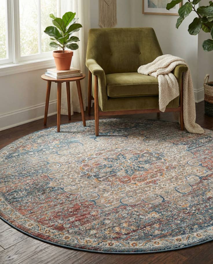 Detail image of 6' x 6' Newport Round Rug