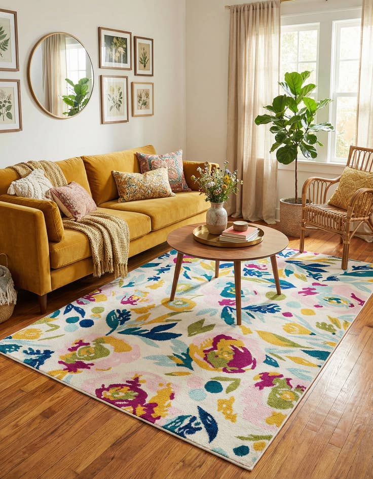 Detail image of 5' 3 x 8' Bloom Rug