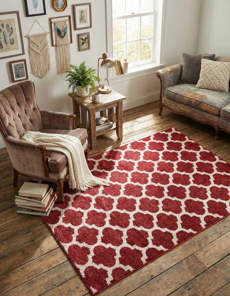 Detail image of 3' x 5' 3 Lattice Rug