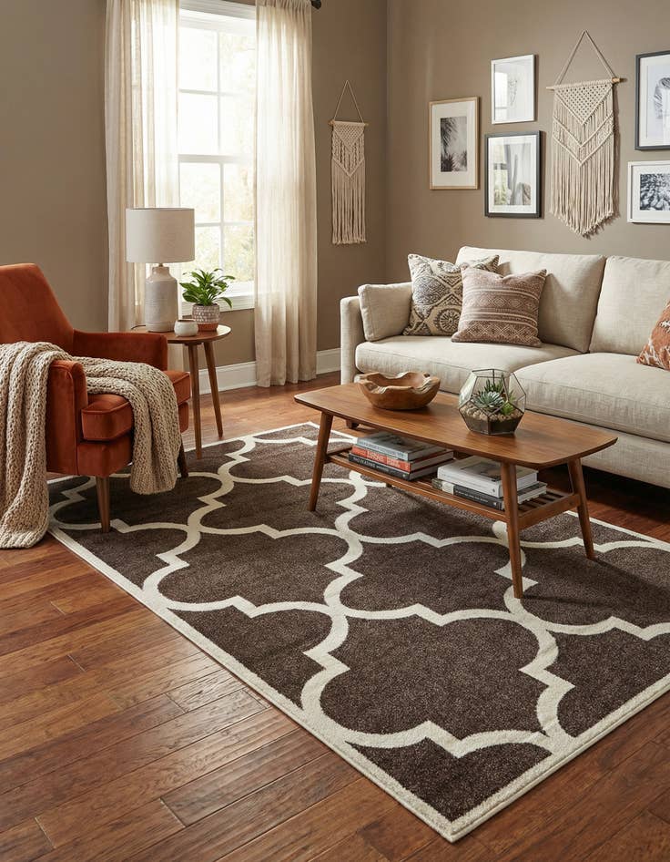 Detail image of 5' x 8' Lattice Rug