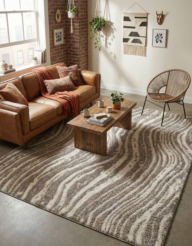 Detail image of 5' x 8' Sepia Rug