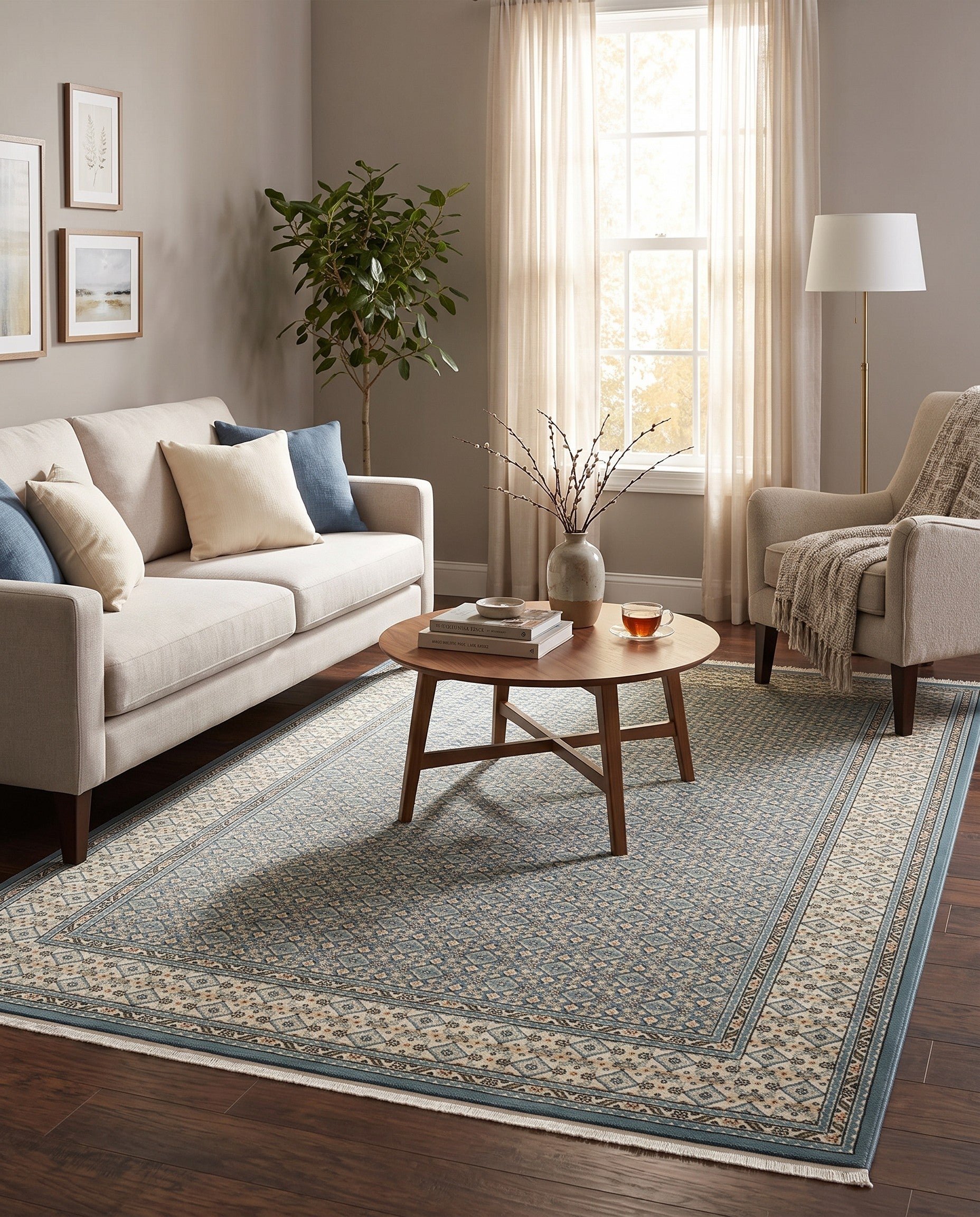 5' 3 x 8' Nain Design Rug
