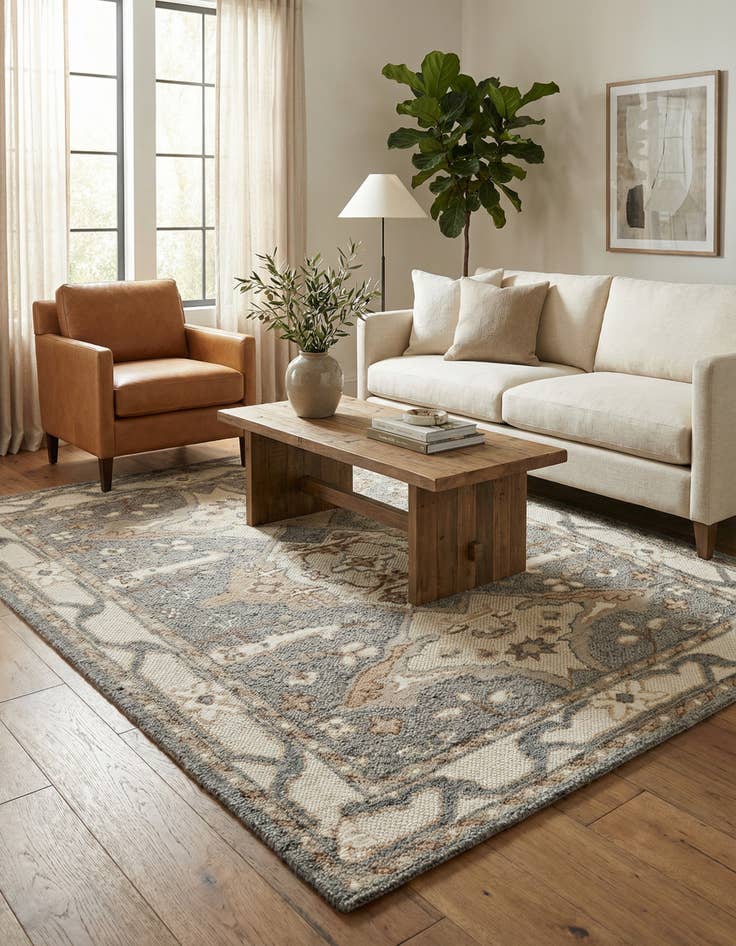 Detail image of 7' 10 x 10'  Hand Knotted Sultan Signature Rug