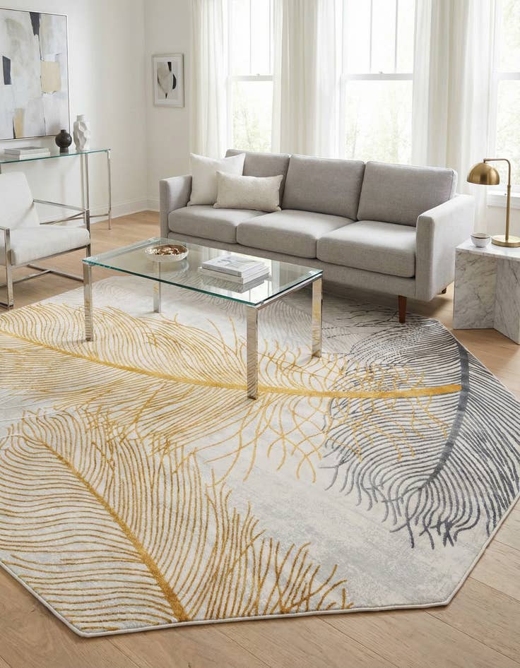 Detail image of 7' 10 x 7' 10 Finsbury Octagon Rug