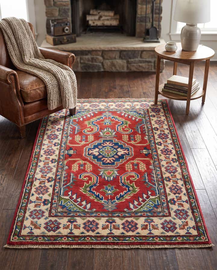 80cm x 125cm Handgeknüpft Kazak Teppich