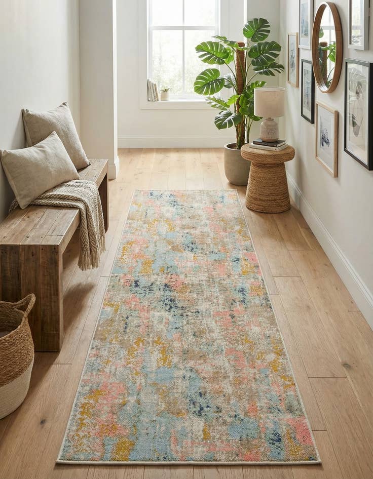 Detail image of  2' x 6' Lotus Runner Rug