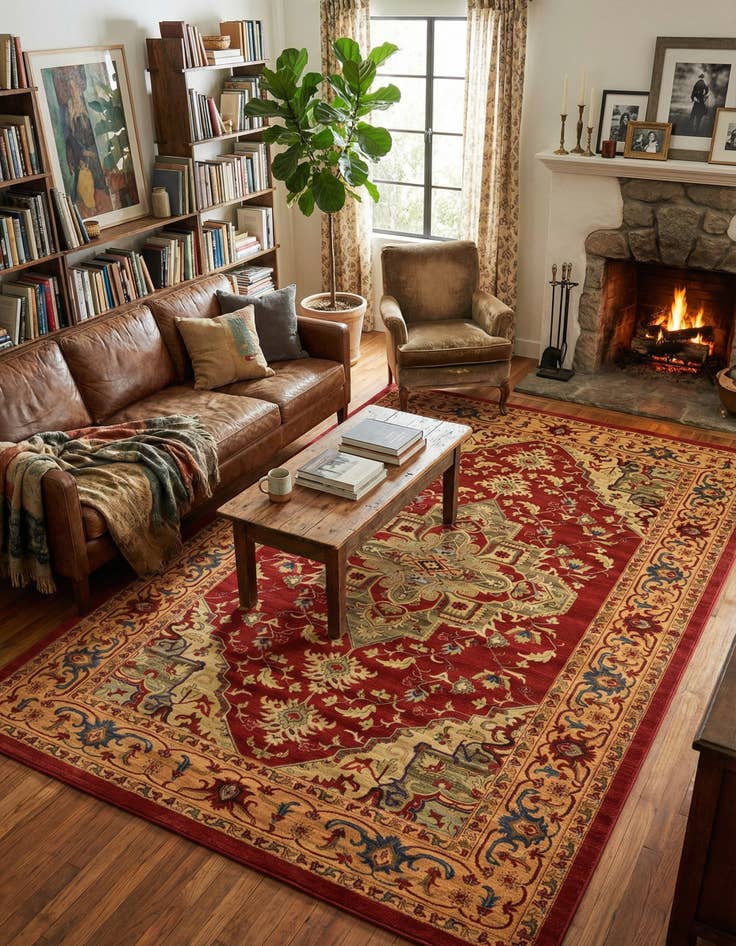 Detail image of 10' 8 x 16' 5 Serapi Rug