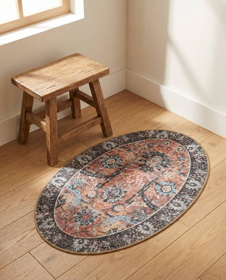 Detailansicht von 60cm x 95cm Waschbar Timeless Oval Teppich