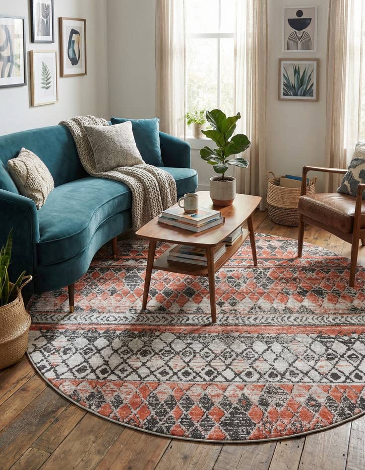 Detail image of 7' x 7' Leipzig Round Rug