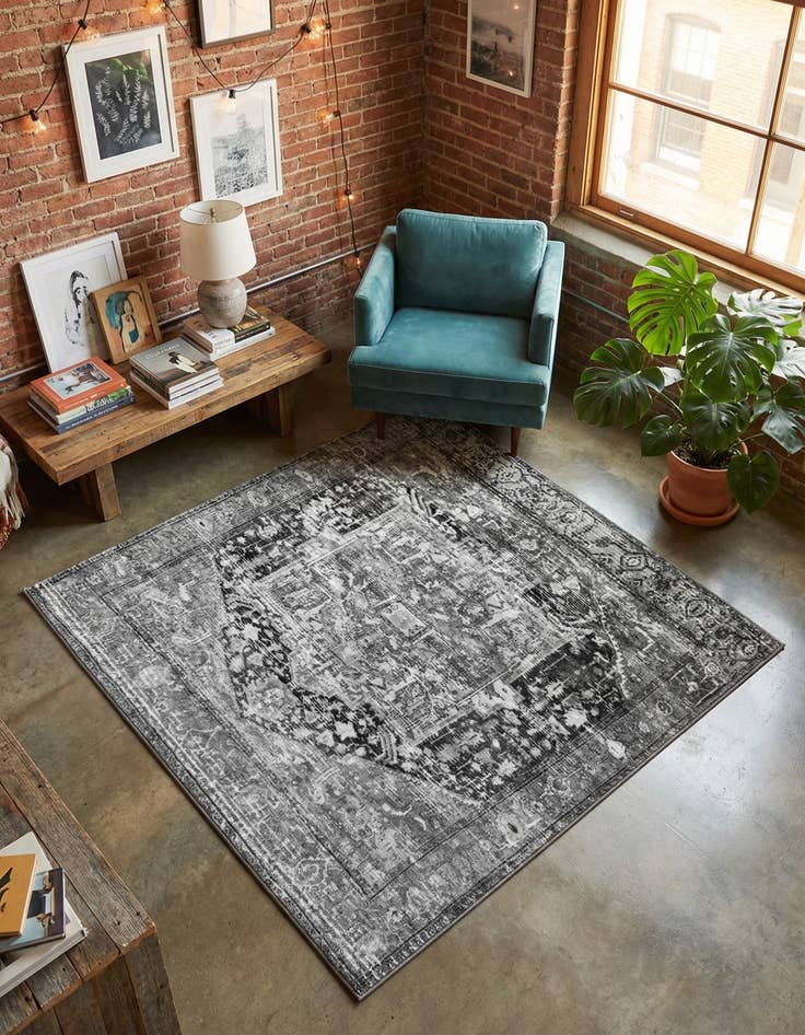 Detail image of 5' 3 x 5' 3 Medina Square Rug