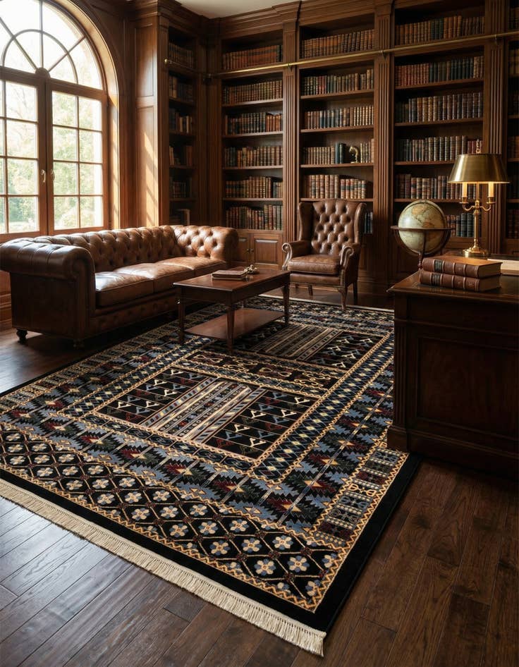 Detail image of 10' x 14' Bokhara Rug