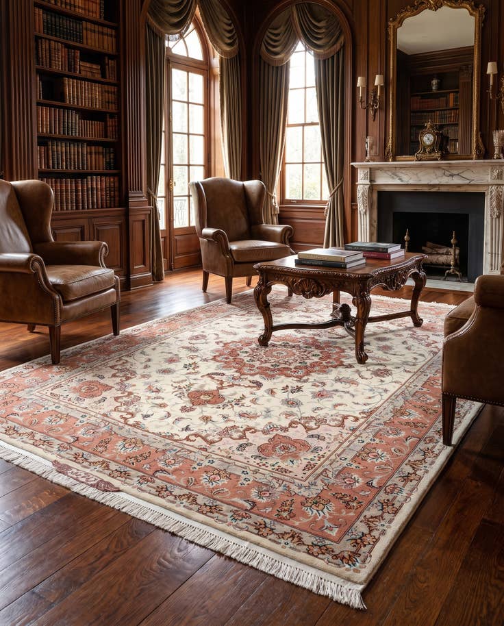 Detailansicht von 155cm x 220cm Tabriz Teppich