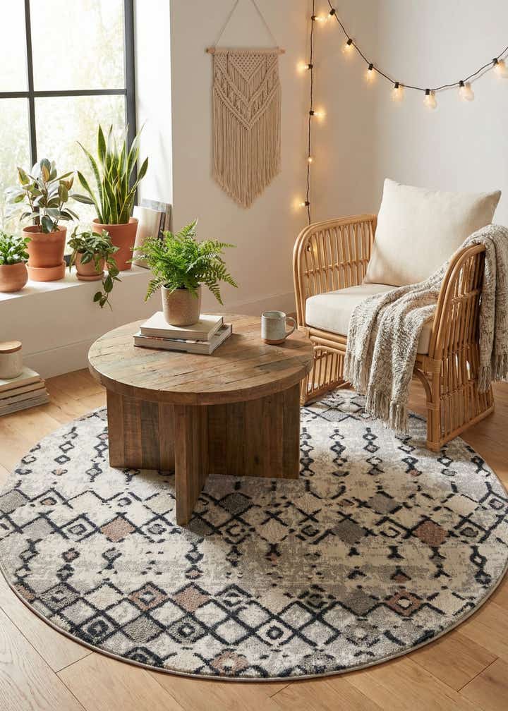 7' x 7' Cherokee Round Rug