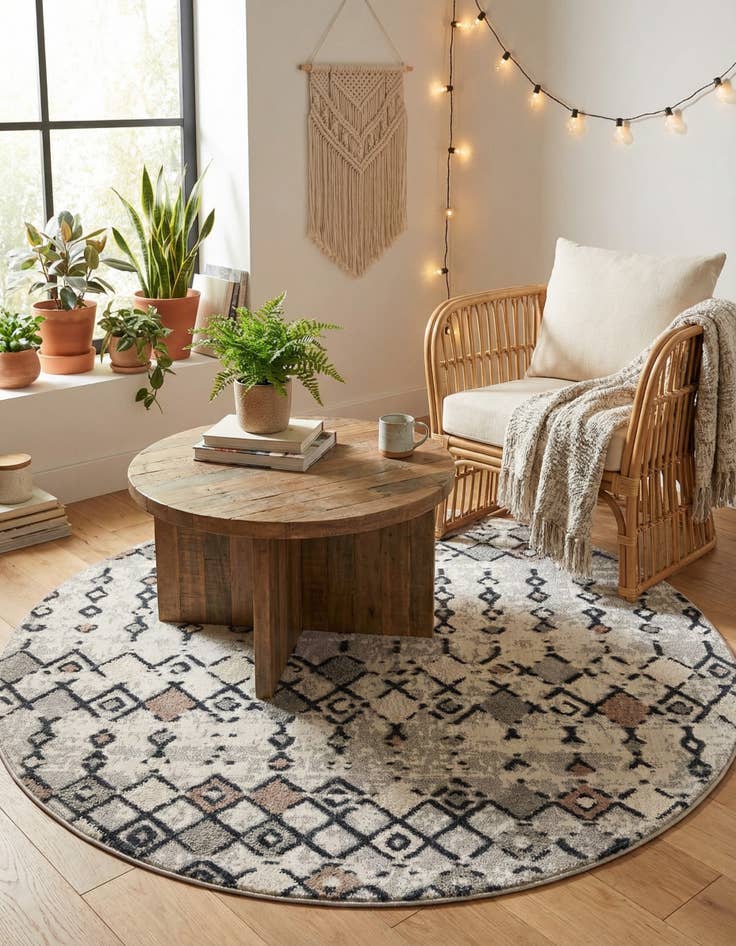 Detail image of 7' x 7' Cherokee Round Rug