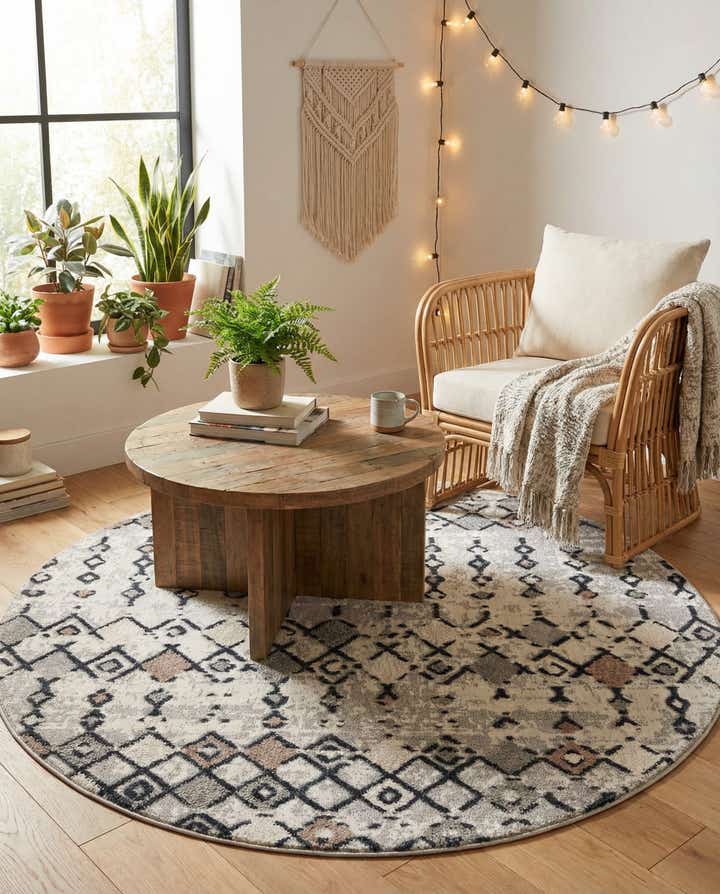 7' x 7' Cherokee Round Rug