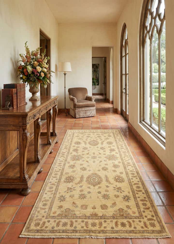 5' x 10' Hand Knotted Peshawar Ziegler Oriental Runner Rug