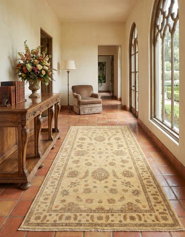 5' x 10' Hand Knotted Peshawar Ziegler Oriental Runner Rug