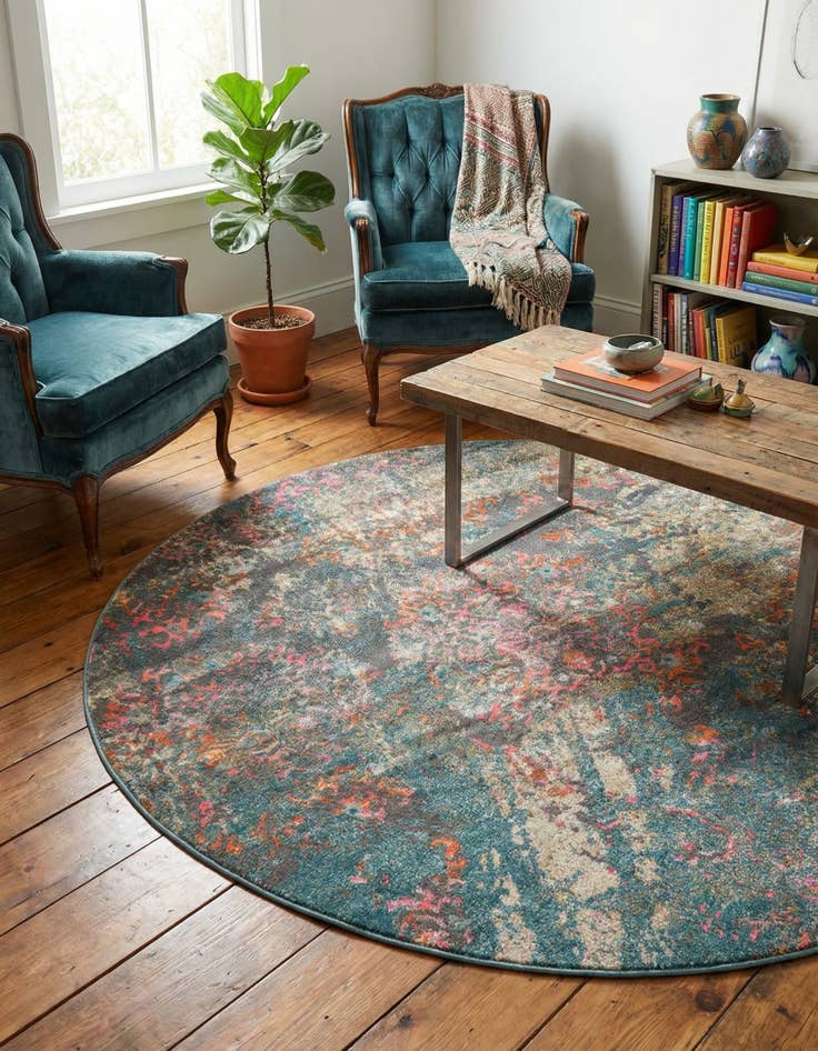 Detail image of 6' x 6' Aria Round Rug