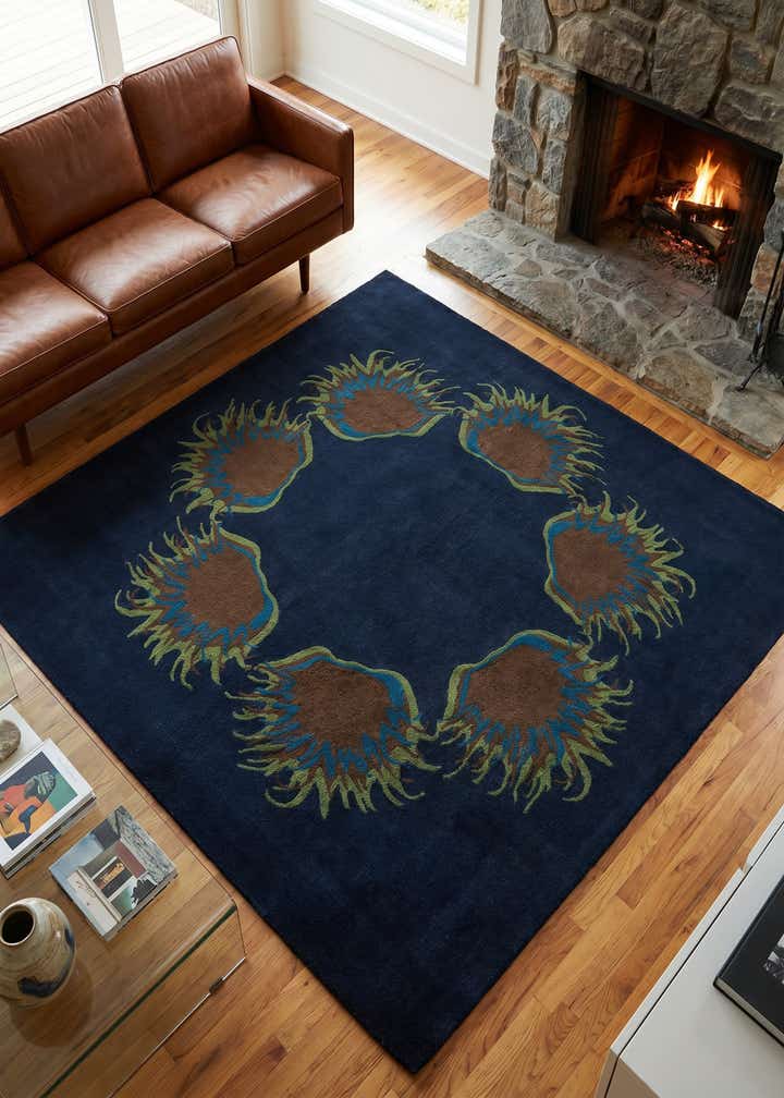 7' 6 x 7' 7 Luna Wool Square Rug