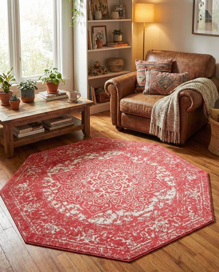 Detail image of 5' 3 x 5' 3 Arlington Octagon Rug