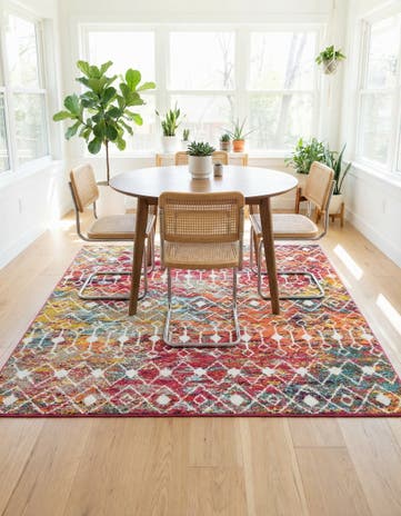 6' x 6' Moroccan Trellis Square Rug