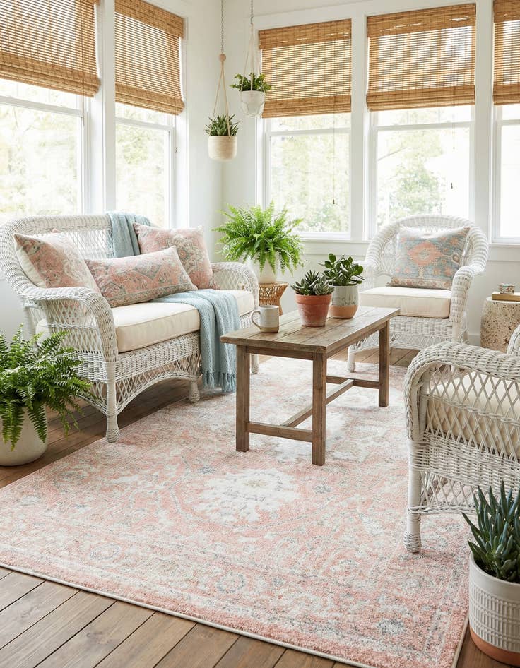 Detail image of 5' 3 x 8' Madeline Vintage Rug