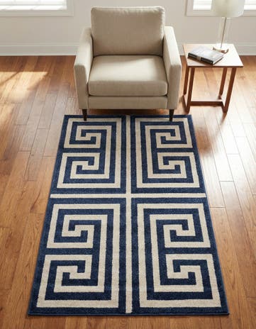 Navy Blue Hera Rug