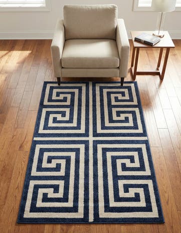Navy Blue Hera Rug