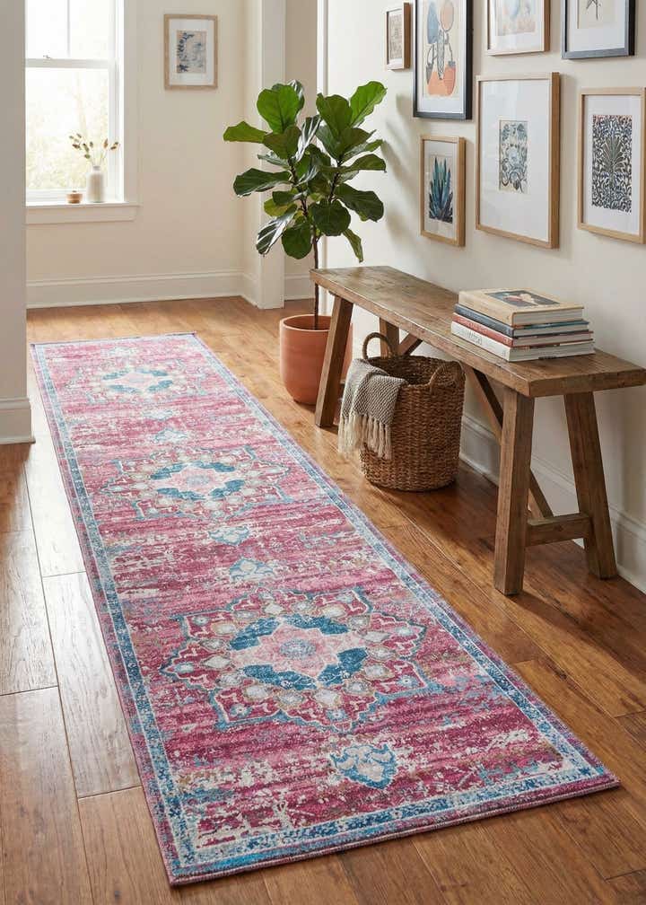 2' 7 x 12' Washable Renaissance Runner Rug