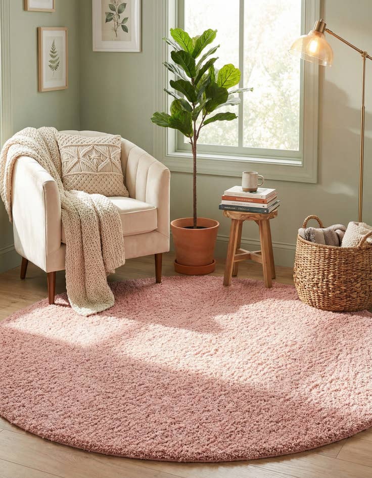 Detail image of 7' 10 x 7' 10 Zermatt Shag Round Rug