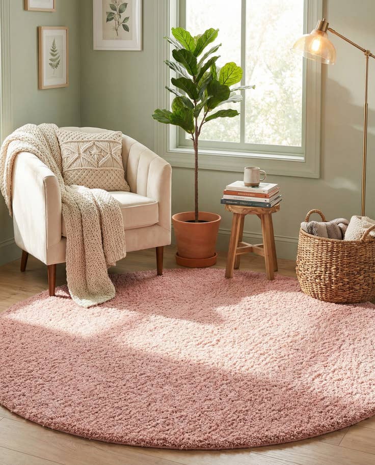 Detail image of 7' 10 x 7' 10 Zermatt Shag Round Rug