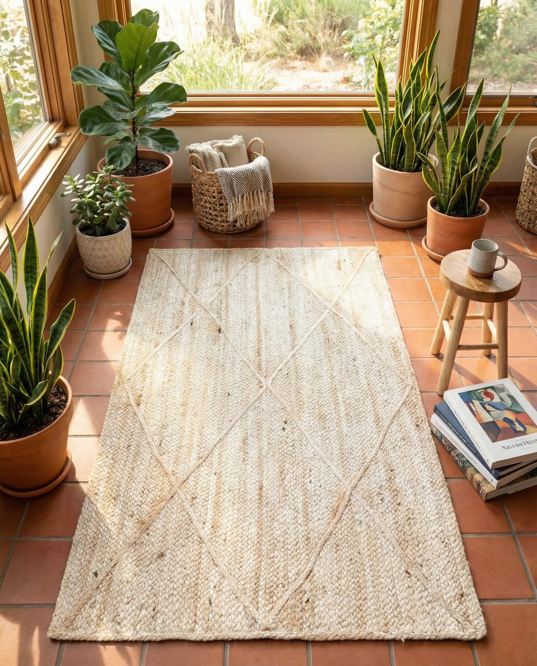 Primary image 3' 3 x 5' 1  Hand Braided Jute Rug