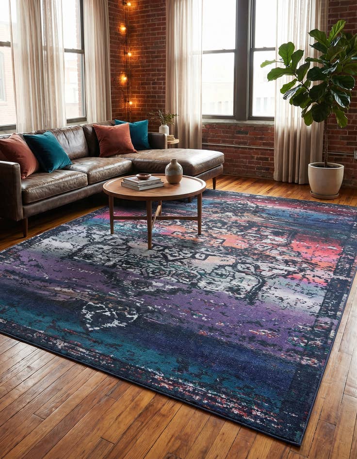 Detail image of 9' 2 x 12' Washable Renaissance Rug