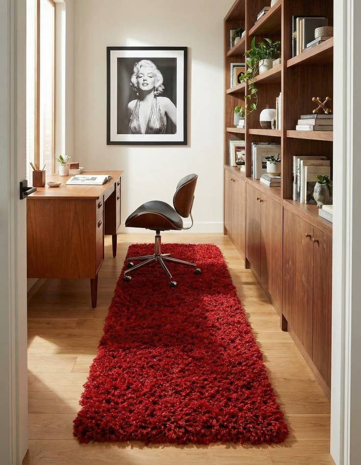 Detail image of 2' x 6' Marilyn Monroe&trade; Shag Runner Rug
