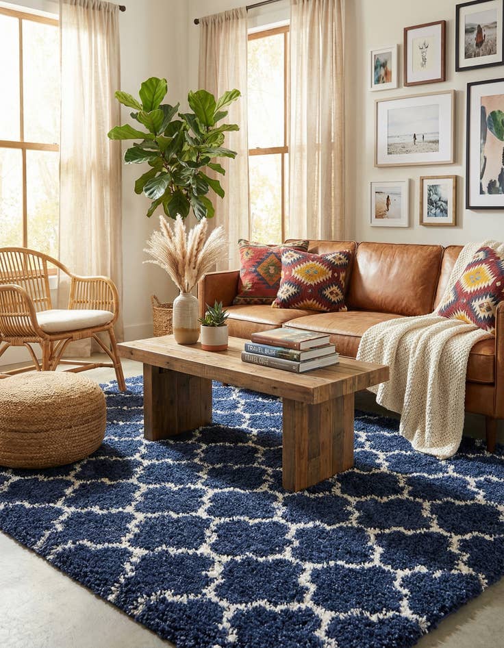 Detail image of 5' x 8' Marrakesh Shag Rug