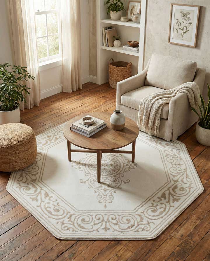 5' 3 x 5' 3 Hermitage Octagon Rug