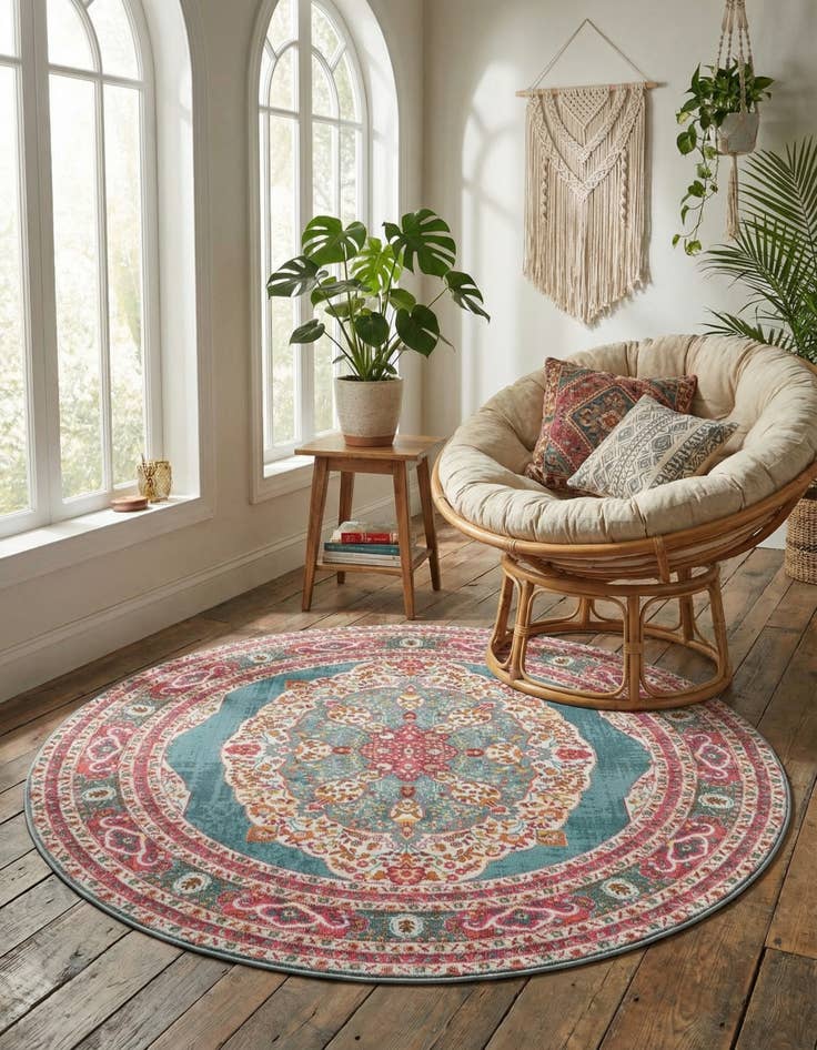 Detail image of 5' 5 x 5' 5 Santiago Round Rug