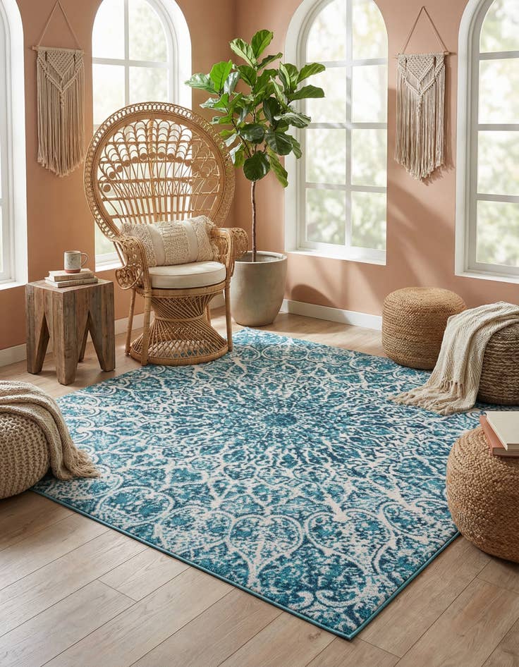 Detail image of 6' x 6' Monte Carlo Square Rug