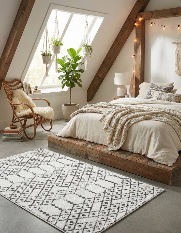 Detail image of 3' 3 x 5' 3 Paxon Trellis Rug