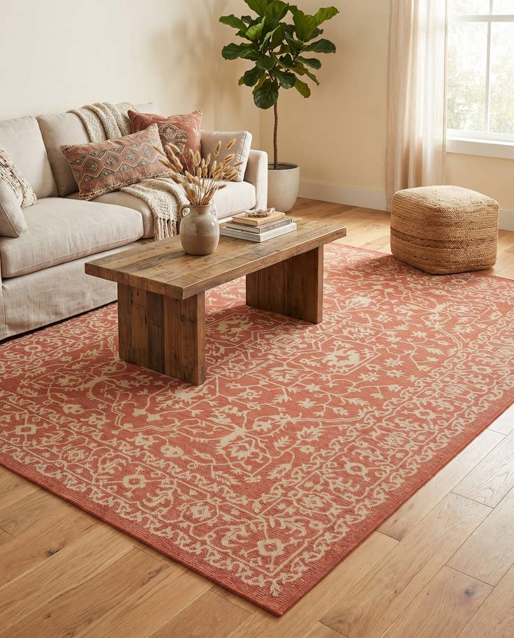 Detail image of 6' x 9' Easy-Clean Botanical Indoor / Outdoor Rug