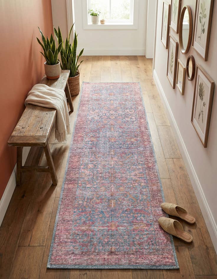 Detail image of 2' x 6' Washable Mangata Runner Rug