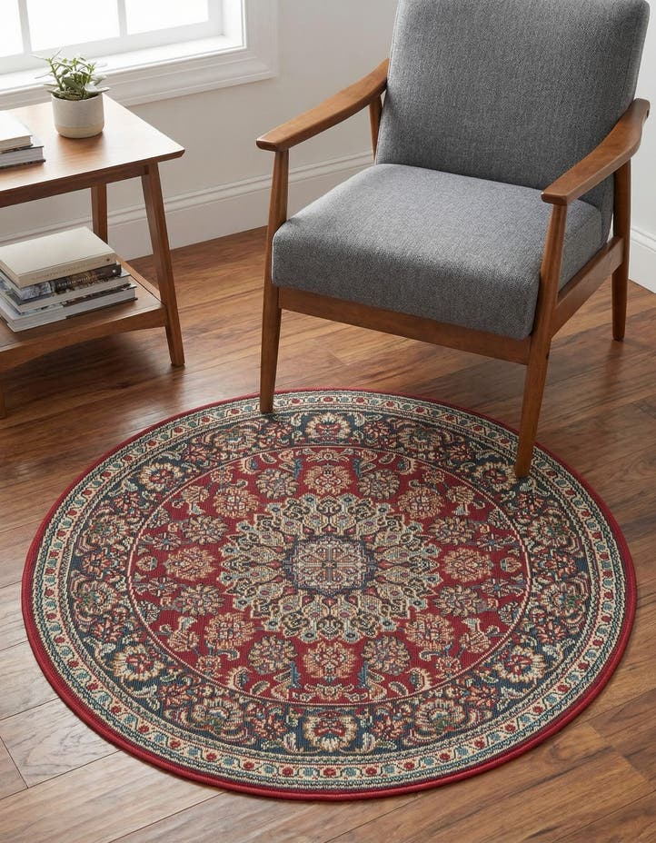 3' 3 x 3' 3 Easy-Clean Traditional Indoor / Ou...