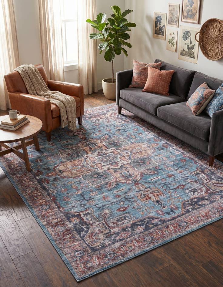Detail image of 7' 10 x 10' Washable Maahru Rug
