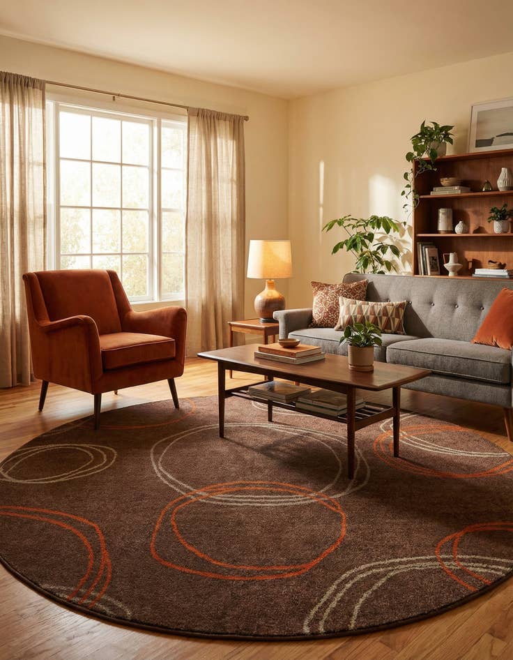 Detail image of 8' x 8' Harvest Round Rug