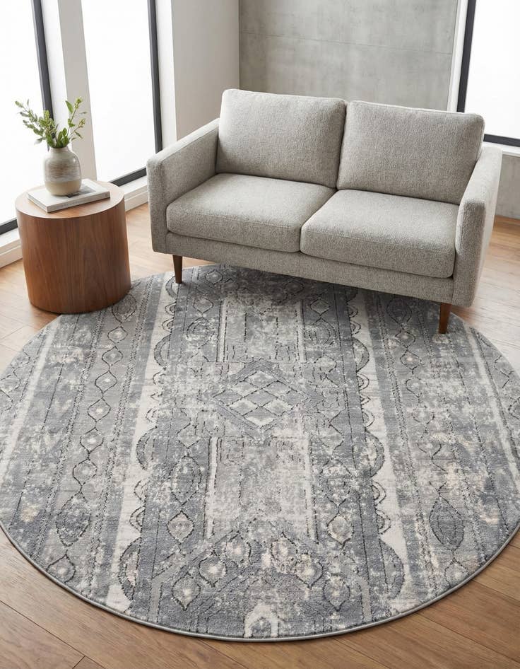 Detail image of 5' 3 x 5' 3 Oregon Round Rug