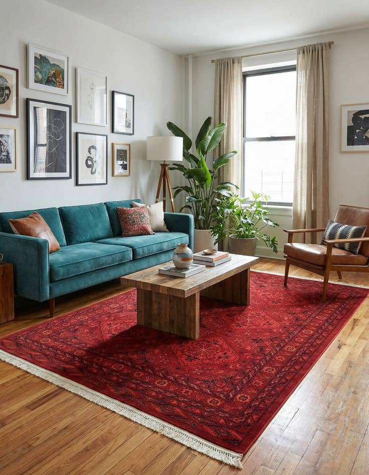 Detail image of 6' x 9' Bokhara Rug