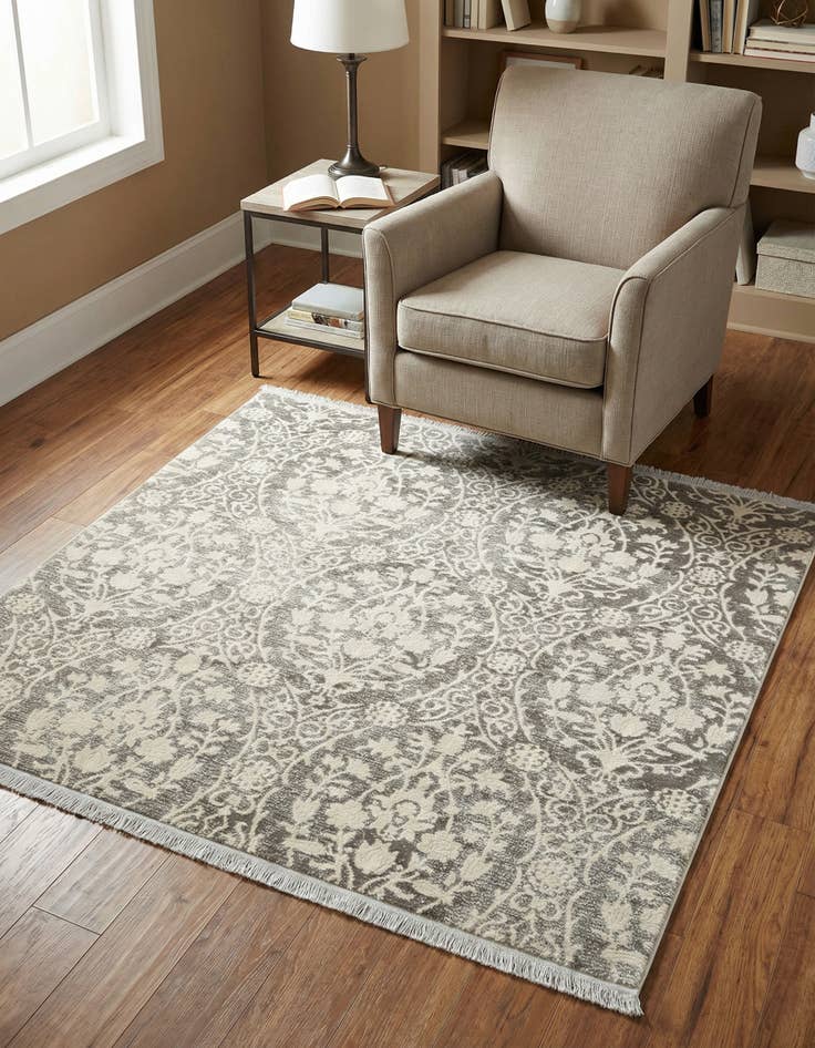 Detail image of 4' x 4' Modern Classical Square Rug